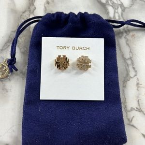 Large Tory Burch Logo stud earrings